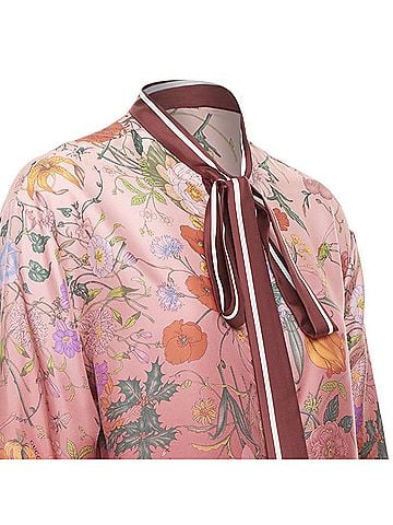 Gucci Gucci Flora Degrade silk twill blouse (view 2)