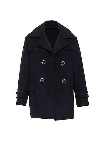 Gucci Gucci G button wool double breasted coat (view 1)