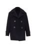 Gucci 100% Wool Black Gucci G button wool double breasted coat Size 4 - photo 1