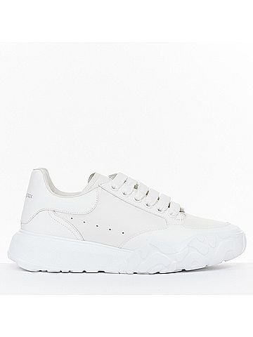 Alexander McQueen Alexander McQueen 2020 Court White Leather Trainers (view 1)