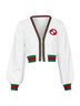 Gucci 100% Synthetic White Gucci Web stripe mesh track jacket Size XS - photo 1