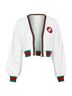Gucci 100% Synthetic White Gucci Web stripe mesh track jacket Size XS - photo 3