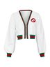 Gucci 100% Synthetic White Gucci Web stripe mesh track jacket Size XS - photo 9