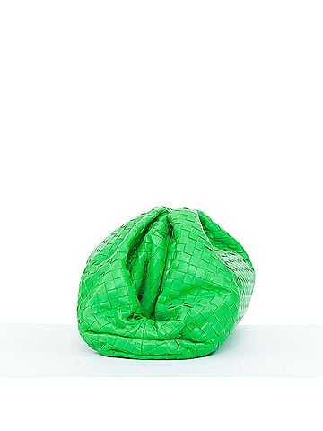 Bottega Veneta Bottega Veneta Parakeet The Pouch Green Leather Clutch Bag (view 2)