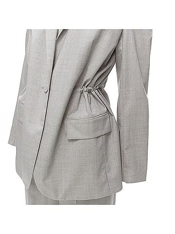 Theory Theory Drape wool drawstring cinched blazer pants set (view 2)