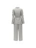 Theory 100% Wool Gray Theory Drape wool drawstring cinched blazer pants set Size 6 - photo 10