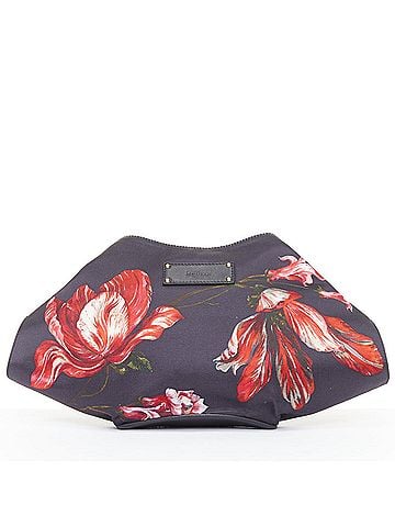 Alexander McQueen Alexander McQueen De Manta Tup floral print silk clutch bag (view 2)