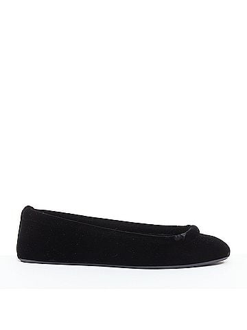 Alaïa Alaia Black Velvet Padded Outline Ballerina Flats (view 2)