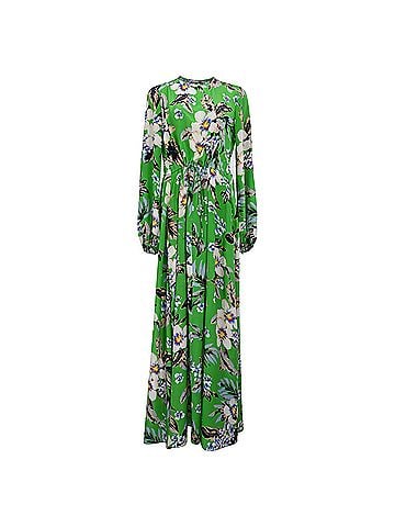 Diane von Furstenberg Diane Von Furstenberg Floral Maxi Dress in Multicolor Silk (view 1)
