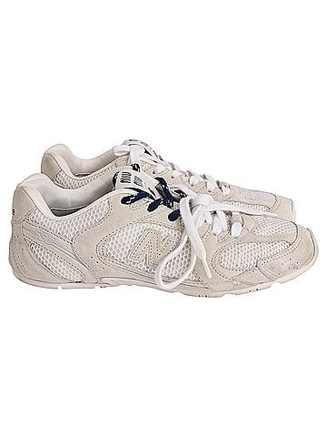 Miu Miu Miu Miu x New Balance 530 SL Sneakers in White Suede (view 1)