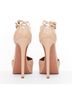 Alaïa 100% Leather Brown Alaia 2012 White Leather Double Ankle Strap Platform Pumps Size EU 35 1/2 - photo 5