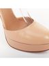 Alaïa 100% Leather Brown Alaia 2012 White Leather Double Ankle Strap Platform Pumps Size EU 35 1/2 - photo 6