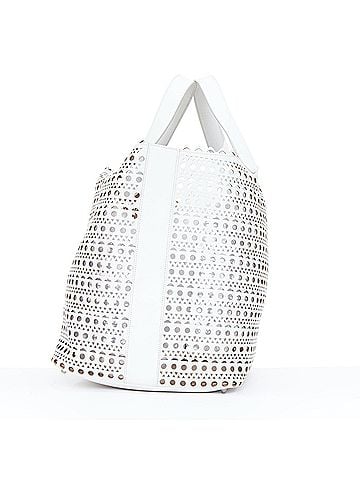 Alaïa Alaia Le Mina White Leather Travel Tote Bag (view 2)