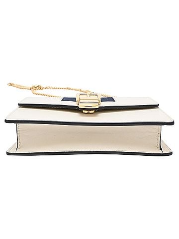 Gucci Gucci Mini Sylvie Vintage Web Chain Shoulder Bag in White Leather (view 2)
