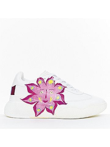 Stella McCartney Stella McCartney White Loop Sun Graphic Sneakers (view 1)