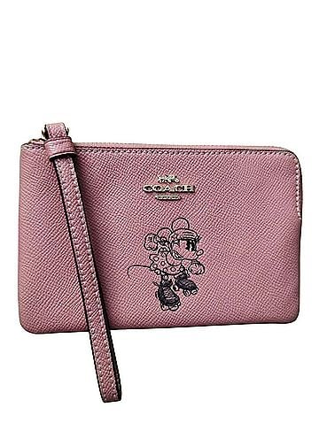 Coach Minnie Mouse Leather Wristlet (view 1)