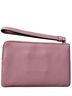 Coach Pink Black Leather Wristlet One size - photo 2