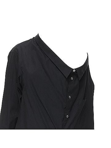 Comme des Garçons Comme des Garcons asymmetric scoop collar oversized shirt (view 2)