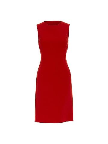 Oscar De La Renta Oscar de la Renta virgin wool crepe shift dress (view 1)