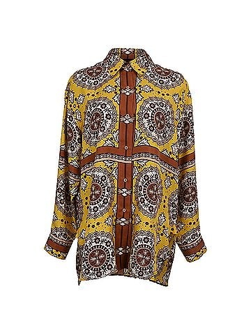 Nili Lotan Nili Lotan Printed Button Up Shirt in Multicolor Silk (view 1)