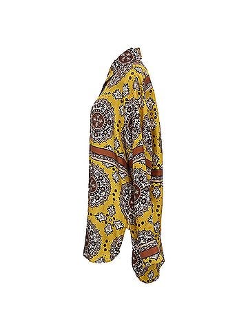 Nili Lotan Nili Lotan Printed Button Up Shirt in Multicolor Silk (view 2)