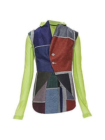 Comme des Garçons Comme des Garcons colorblock layers layered vest (view 1)