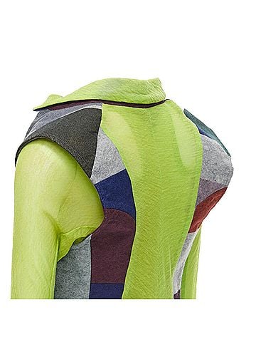 Comme des Garçons Comme des Garcons colorblock layers layered vest (view 2)