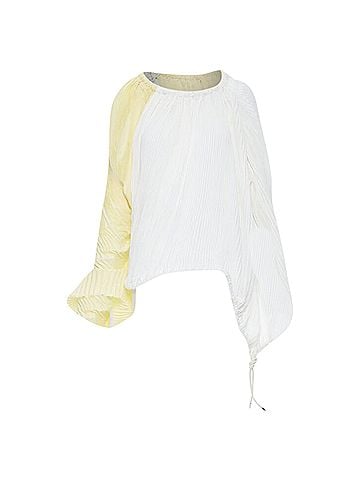 MARNI Marni knife pleat stringed cord open back top (view 1)
