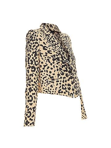 Givenchy Givenchy leopard paneled cotton tailcoat tuxedo blazer (view 1)