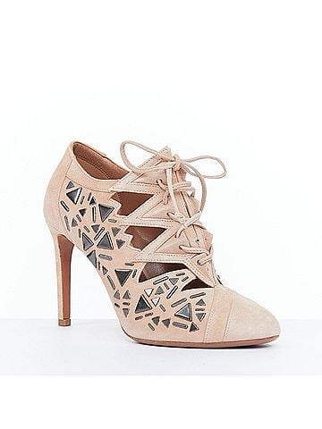 Alaïa Alaia 2014 Adelia Pink Suede Micro Stud Booties (view 2)