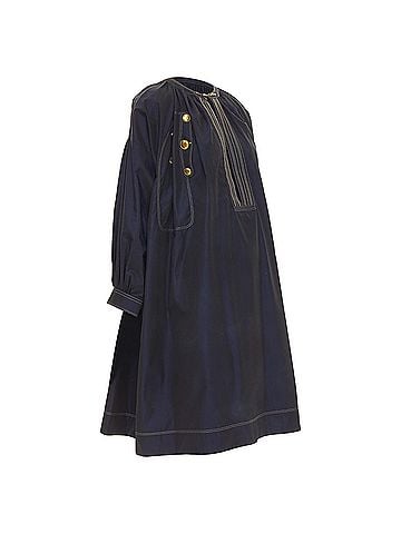 Givenchy Givenchy cotton gold totem button tent dress (view 1)