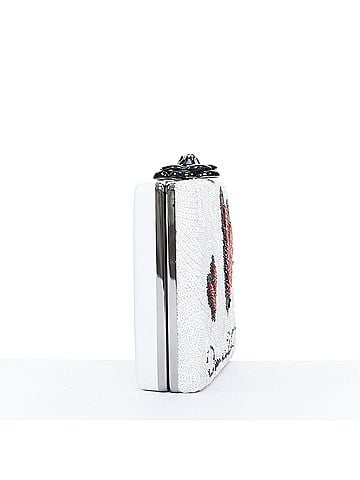 Oscar De La Renta Oscar de la Renta 2018 Rogan Black Leather Sequin Clutch (view 2)