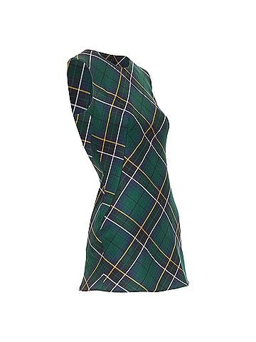 Alexander McQueen Alexander McQueen tartan wool sleeveless mini dress (view 2)