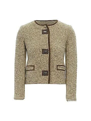 Isabel Marant Isabel Marant Kios wool boucle suede twist lock jacket (view 1)