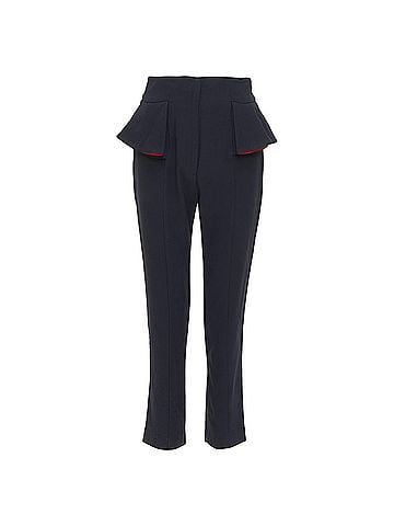 Alexander McQueen Alexander McQueen lined peplum cropped trousers (view 1)