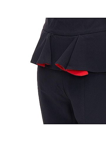 Alexander McQueen Alexander McQueen lined peplum cropped trousers (view 2)