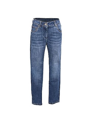 Brunello Cucinelli Brunello Cucinelli Extra Skinny Fit Jeans in Blue Cotton (view 1)