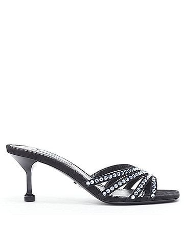 Prada Prada crystal rhinestone strappy open toe sandal (view 1)