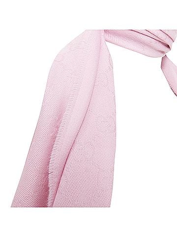 Gucci Gucci GG Supreme wool monogram jacquard fringed shawl (view 2)