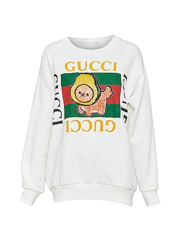 Gucci Gucci sequinned logo crew sweatshirt (view 1)