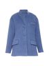 Gucci 100% Wool Blue Gucci mohair wool back button open vent flared coat Size 2 - photo 1