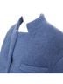 Gucci 100% Wool Blue Gucci mohair wool back button open vent flared coat Size 2 - photo 6