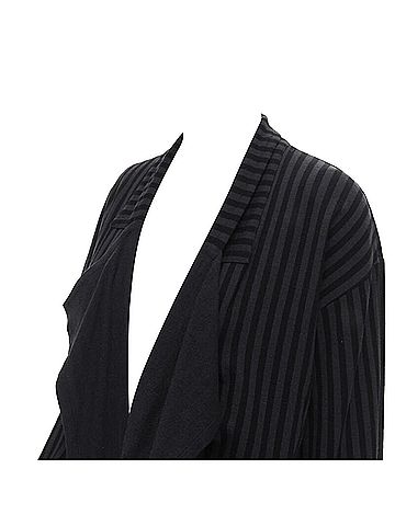 Comme des Garçons Comme des Garcons striped wool draped front jacket (view 2)