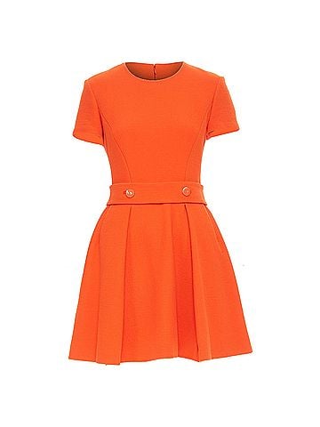 Christian Dior Christian Dior structured wool crepe dress (view 1)