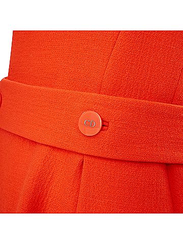 Christian Dior Christian Dior structured wool crepe dress (view 2)