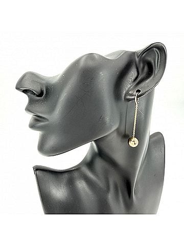 Tiffany & Co. Tiffany &amp; Co. Women's Hardware Ball Earrings, Au750 18K Pink Gold, Approx. 4.5g (view 2)