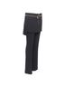 Givenchy 100% Acetate Black Givenchy Black Layered Flare Trousers Size 4 - photo 3