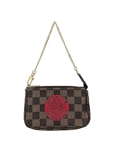 Louis Vuitton Louis Vuitton Mini Pochette Accessoires T&amp;B Accessory Pouch for Women, N58011, Damier Canvas, Brown, Gold Hardware (view 1)