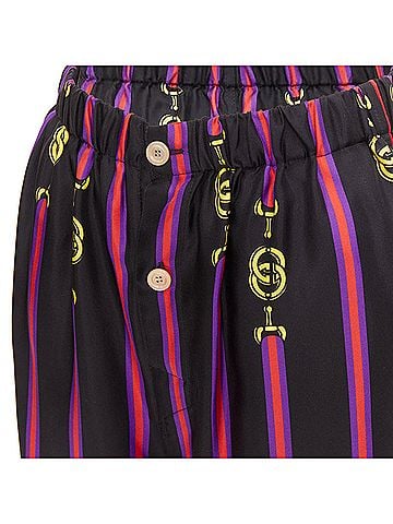 Gucci Gucci Garden silk equestrian GG buckle print pajama pants (view 2)