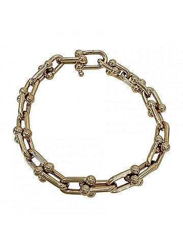 Tiffany & Co. Tiffany &amp; Co. Women's Hardware Bracelet, Medium Size, 18K Pink Gold (Au750), Approx. 25.4g (view 1)